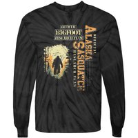 Bigfoot Research Team For Alaska Sasquatch Believer Tie-Dye Long Sleeve Shirt