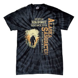 Bigfoot Research Team For Alaska Sasquatch Believer Tie-Dye T-Shirt