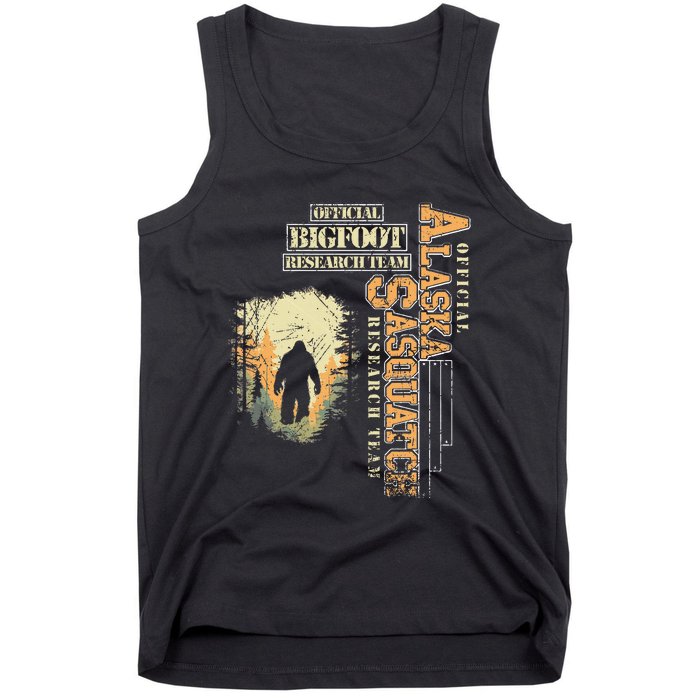 Bigfoot Research Team For Alaska Sasquatch Believer Tank Top