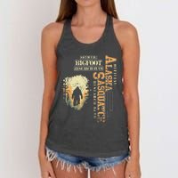 Bigfoot Research Team For Alaska Sasquatch Believer Women's Knotted Racerback Tank