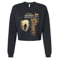 Bigfoot Research Team For Alaska Sasquatch Believer Cropped Pullover Crew