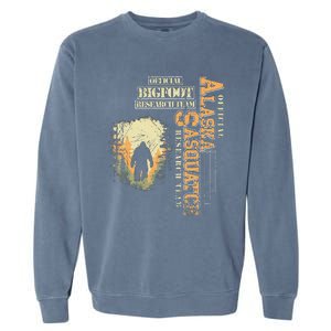 Bigfoot Research Team For Alaska Sasquatch Believer Garment-Dyed Sweatshirt