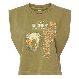 Bigfoot Research Team For Alaska Sasquatch Believer Garment-Dyed Women's Muscle Tee