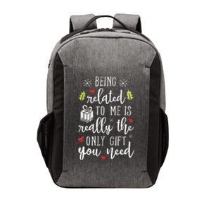 Being Related To Me Funny Christmas Family Xmas Pajamas Gift Vector Backpack