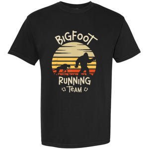 Bigfoot Running Team Yeti Sasquatch Garment-Dyed Heavyweight T-Shirt