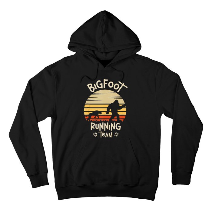 Bigfoot Running Team Yeti Sasquatch Hoodie