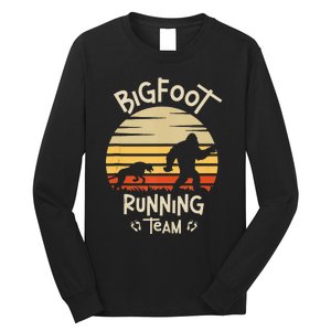 Bigfoot Running Team Yeti Sasquatch Long Sleeve Shirt