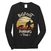 Bigfoot Running Team Yeti Sasquatch Long Sleeve Shirt