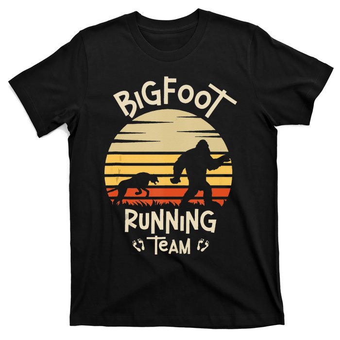 Bigfoot Running Team Yeti Sasquatch T-Shirt