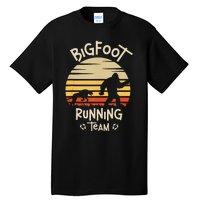 Bigfoot Running Team Yeti Sasquatch Tall T-Shirt