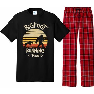 Bigfoot Running Team Yeti Sasquatch Pajama Set