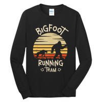 Bigfoot Running Team Yeti Sasquatch Tall Long Sleeve T-Shirt