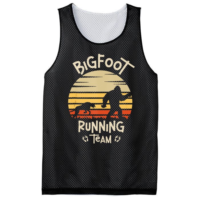 Bigfoot Running Team Yeti Sasquatch Mesh Reversible Basketball Jersey Tank