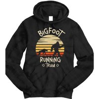 Bigfoot Running Team Yeti Sasquatch Tie Dye Hoodie