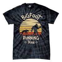 Bigfoot Running Team Yeti Sasquatch Tie-Dye T-Shirt