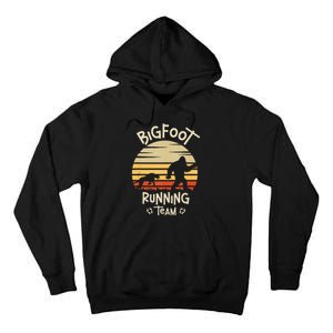 Bigfoot Running Team Yeti Sasquatch Tall Hoodie