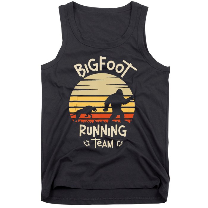 Bigfoot Running Team Yeti Sasquatch Tank Top