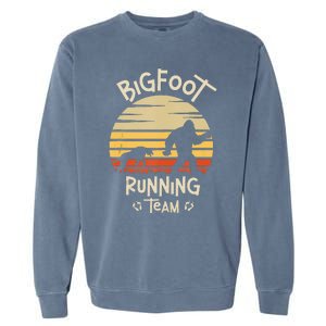 Bigfoot Running Team Yeti Sasquatch Garment-Dyed Sweatshirt