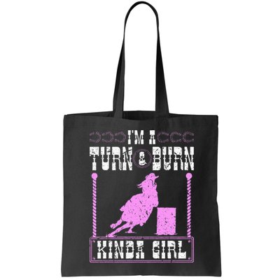 Barrel Racing Turn And Burn Cowgirl Rodeo Horse Barrel Racer Bag
