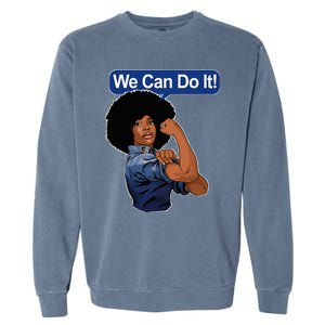 Black Rosie The Riveter Black We Can Do It Garment-Dyed Sweatshirt