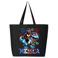 Bigfoot Riding Trex 4th Of July Merica 25L Jumbo Tote