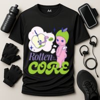 Brat Rotten To The Core Bad Apple Funny Retro Performance Shirt