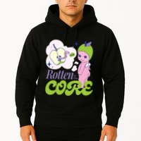 Brat Rotten To The Core Bad Apple Funny Retro Hoodie
