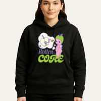 Brat Rotten To The Core Bad Apple Funny Retro Hoodie