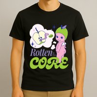 Brat Rotten To The Core Bad Apple Funny Retro T-Shirt