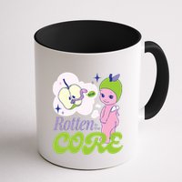 Brat Rotten To The Core Bad Apple Funny Retro Mug