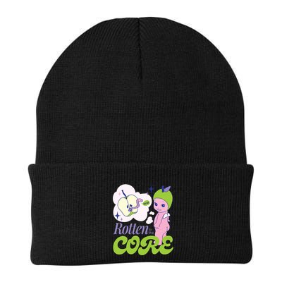 Brat Rotten To The Core Bad Apple Funny Retro Beanie