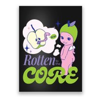 Brat Rotten To The Core Bad Apple Funny Retro Poster