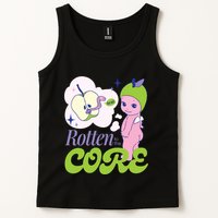 Brat Rotten To The Core Bad Apple Funny Retro Tank Top