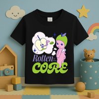 Brat Rotten To The Core Bad Apple Funny Retro Toddler T-Shirt