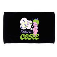 Brat Rotten To The Core Bad Apple Funny Retro Microfiber Hand Towel