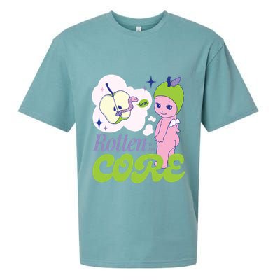 Brat Rotten To The Core Bad Apple Funny Retro Sueded Cloud Jersey T-Shirt