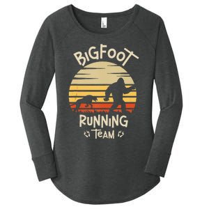 Bigfoot Running Team Yeti Sasquatch Women's Perfect Tri Tunic Long Sleeve Shirt