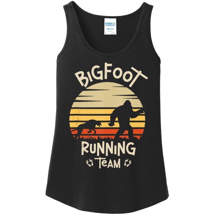 Bigfoot Running Team Yeti Sasquatch Ladies Essential Tank