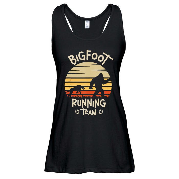 Bigfoot Running Team Yeti Sasquatch Ladies Essential Flowy Tank