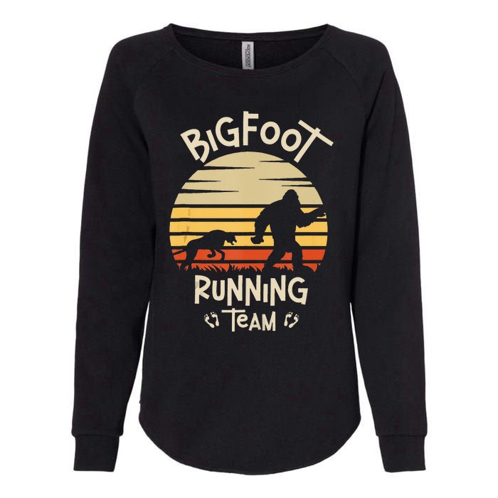 Bigfoot Running Team Yeti Sasquatch Womens California Wash Sweatshirt