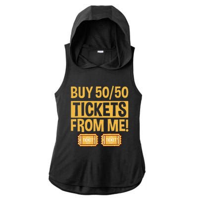 Buy Raffle Tickets Here From Me 5050 Ladies PosiCharge Tri-Blend Wicking Draft Hoodie Tank