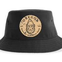 Bigfoot Research Team For Oregon Sasquatch Believers Sustainable Bucket Hat