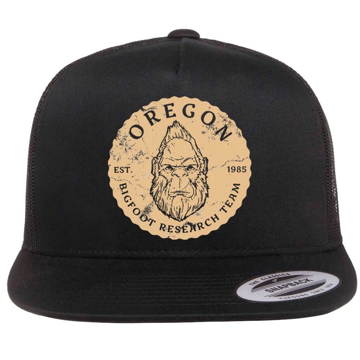 Bigfoot Research Team For Oregon Sasquatch Believers Flat Bill Trucker Hat