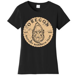 Bigfoot Research Team For Oregon Sasquatch Believers Women's T-Shirt