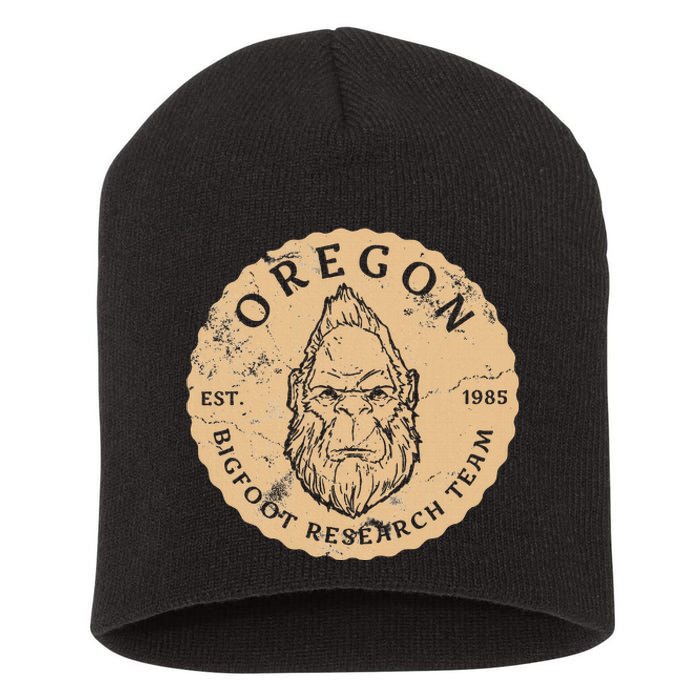 Bigfoot Research Team For Oregon Sasquatch Believers Short Acrylic Beanie