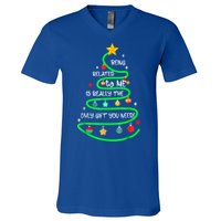 Being Related To Me Funny Christmas Pajama Great Gift V-Neck T-Shirt