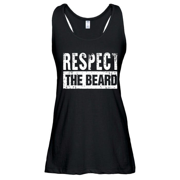 Beard : Respect The Beard Ladies Essential Flowy Tank