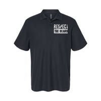 Beard : Respect The Beard Softstyle Adult Sport Polo