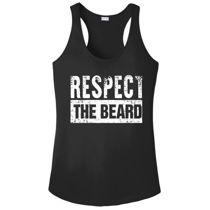 Beard : Respect The Beard Ladies PosiCharge Competitor Racerback Tank