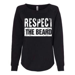 Beard : Respect The Beard Womens California Wash Sweatshirt